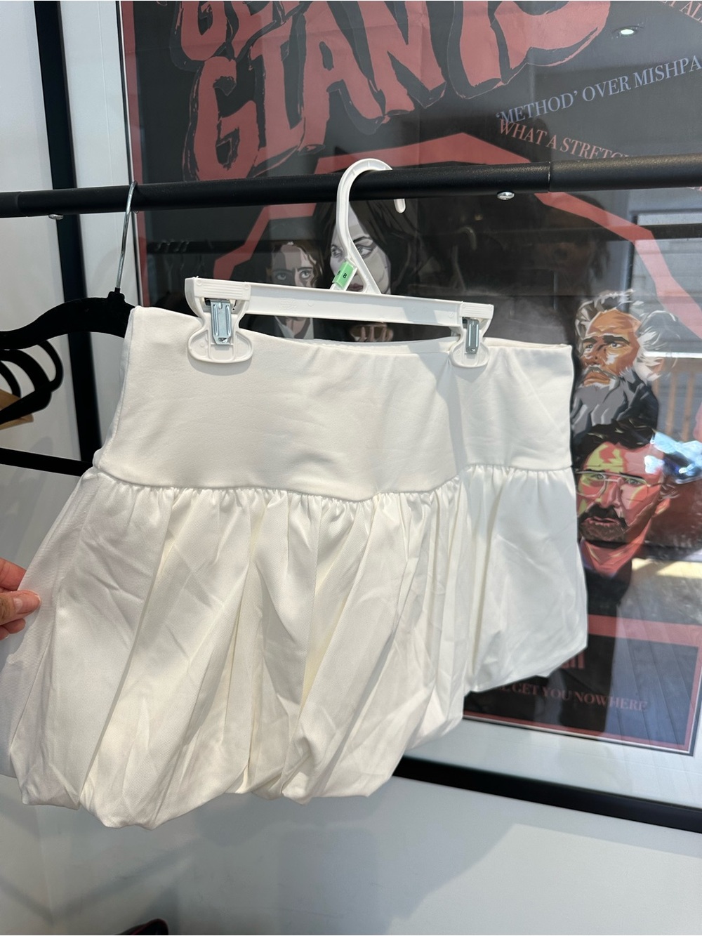 Shein Women's White Bubble Mini Skirt